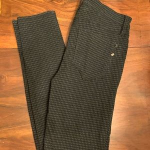 Tweed mid rise cig pant